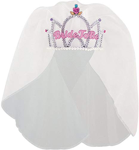 BRIDE TO BE TIARA WITH VEIL