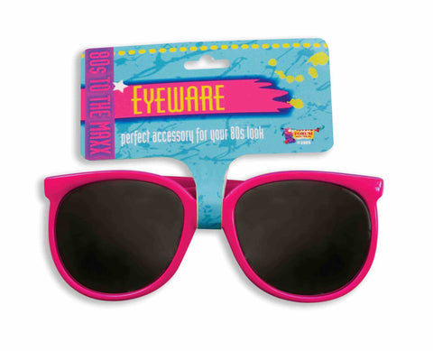 SUNGLASSES - PINK FRAME 80'S TO THE MAX
