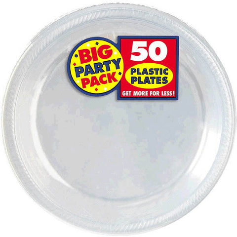 PLSTC PLATE CLEAR 50PC 7"