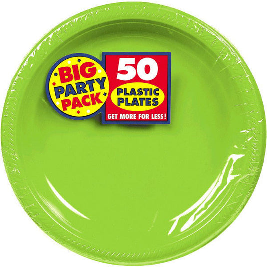 PLASTIC PLATES   KIWI 10.25"   50PCS/PKG