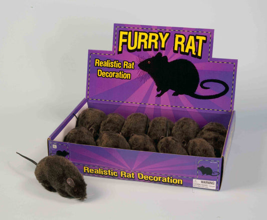 Furry Black Rat Prop