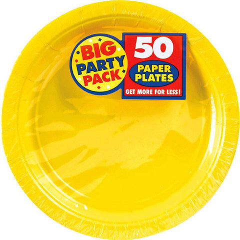 PAPER PLATE YELLOW 7" 50CT
