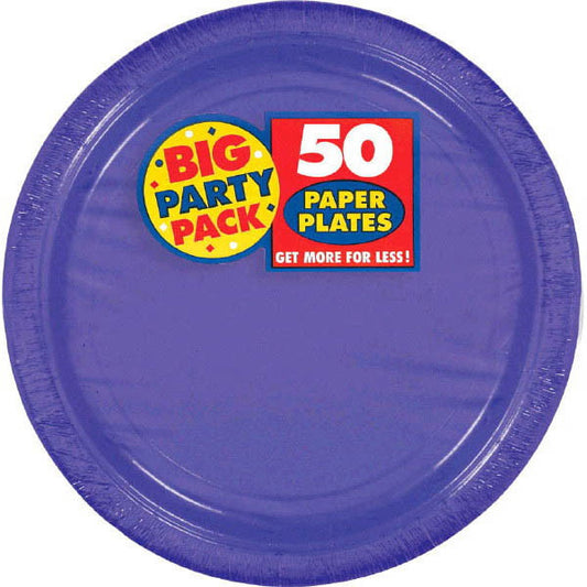 PAPER PLATE PURPLE 6.75" 50CT