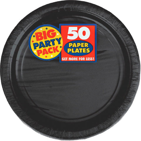 PAPER PLATE BLACK 7" 50CT