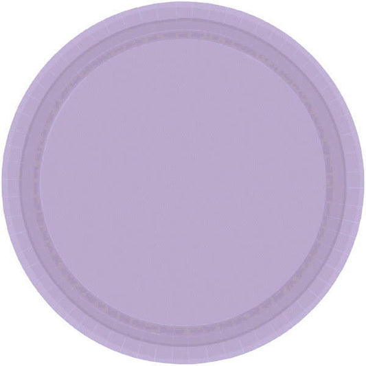 PAPER PLATE LAVENDER  6.75"   50CNT