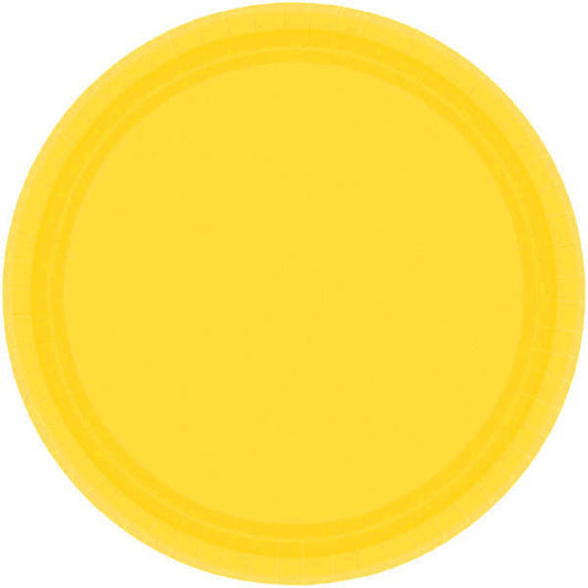 PAPER PLATE YELLOW SUNSHINE 6.75"   20CNT