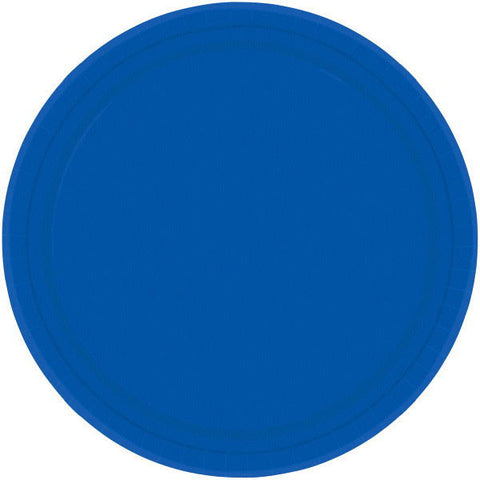 PAPER PLATE ROYAL BLUE  6.75"   20CNT