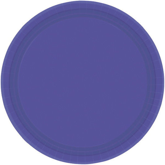 PAPER PLATE NEW PURPLE  6.75"  20CNT