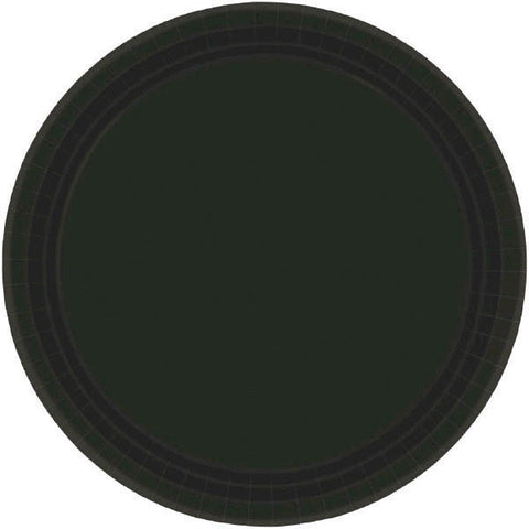 PAPER PLATE BLACK 6.75"   20CT