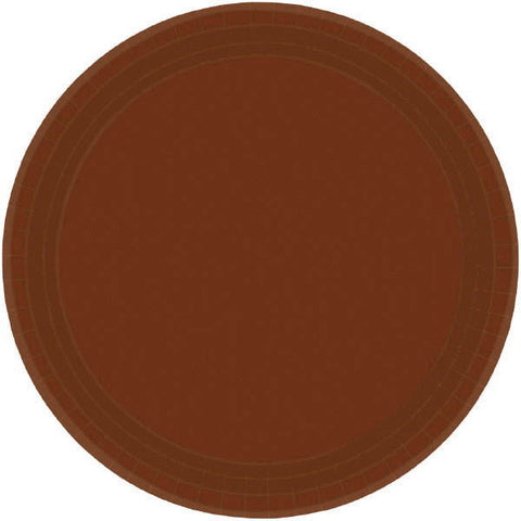 PAPER PLATE BROWN 7"     20CT