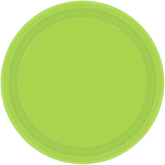 PAPER PLATE KIWI  GREEN   6.75"   20CNT