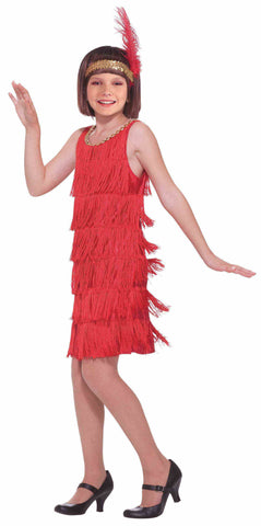 COSTUME - 20'S FLAPPER RED