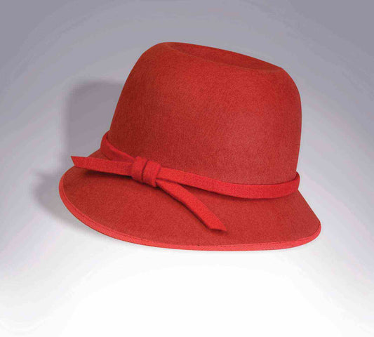 Red Roaring 20's Flapper Hat