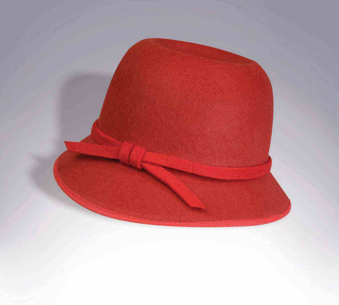 RED FLAPPER HAT