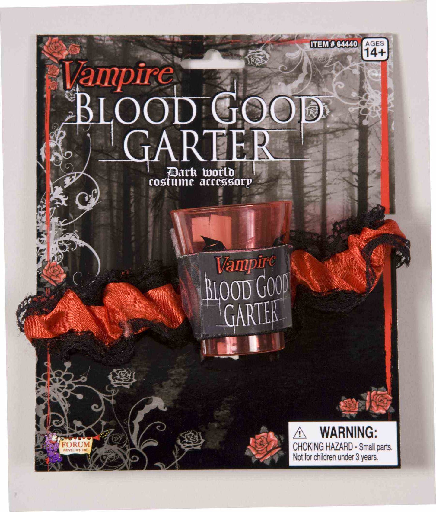 Vampire "Bloody Good" Garter w/Shotglass