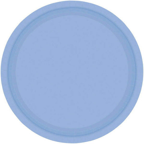 PAPER PLATE PASTEL BLUE   8.5"     20CNT