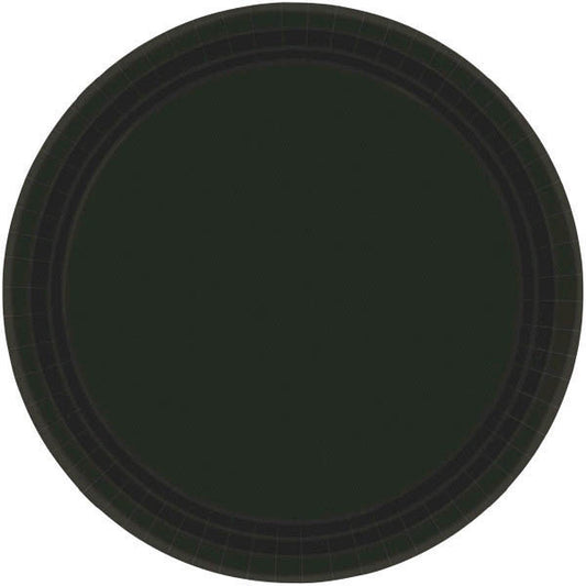 PAPER PLATE BLACK 8.5"   20CNT