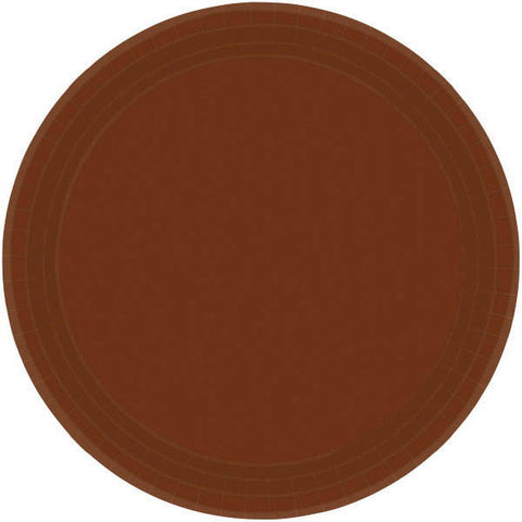 PAPER PLATE BROWN 9"    20CNT
