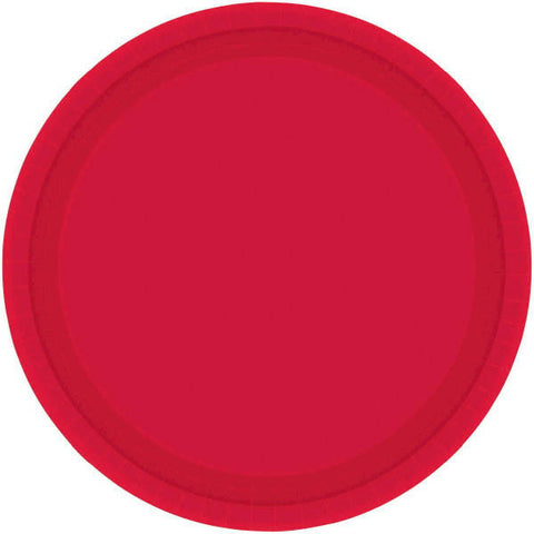 PAPER PLATE RED   9"    20CNT