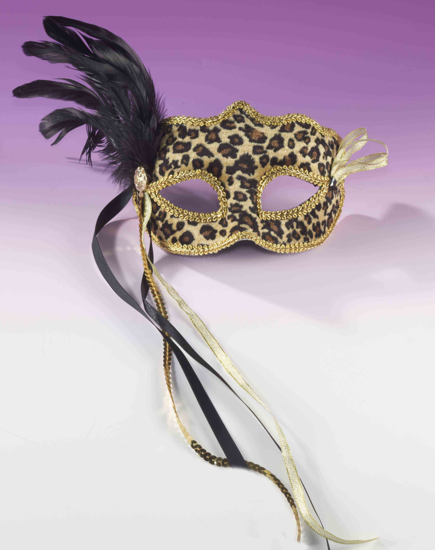 Leopard Print Venetian Mask