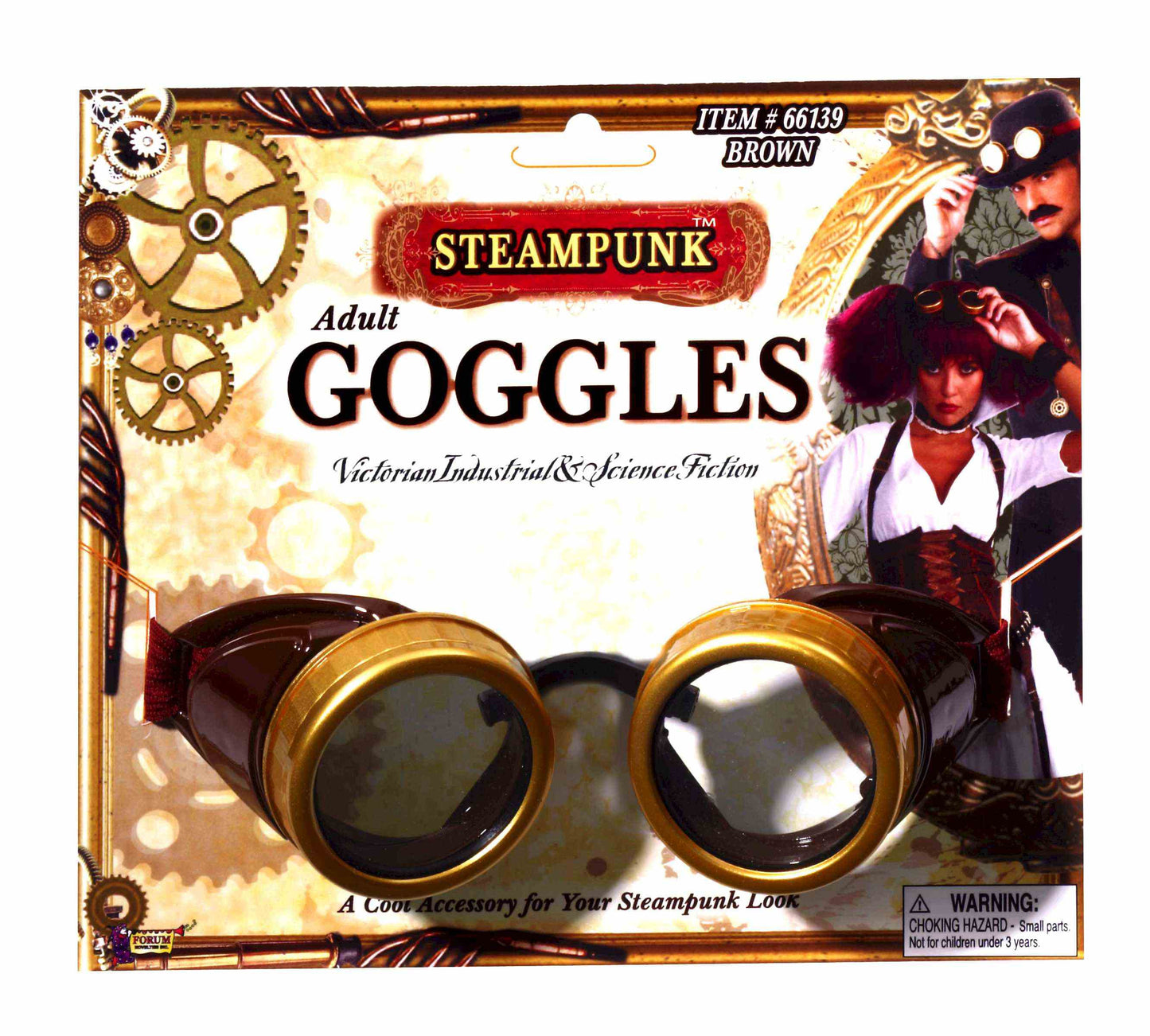 BROWN STEAMPUNK GOGGLES