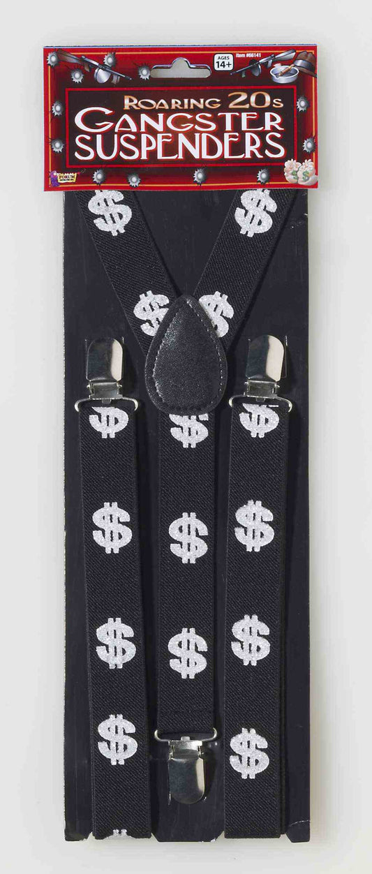 Dollar Sign Print Suspenders
