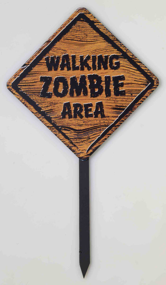 Zombie Warning Yard Sign