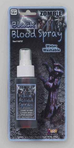 Black Zombie Blood Spray