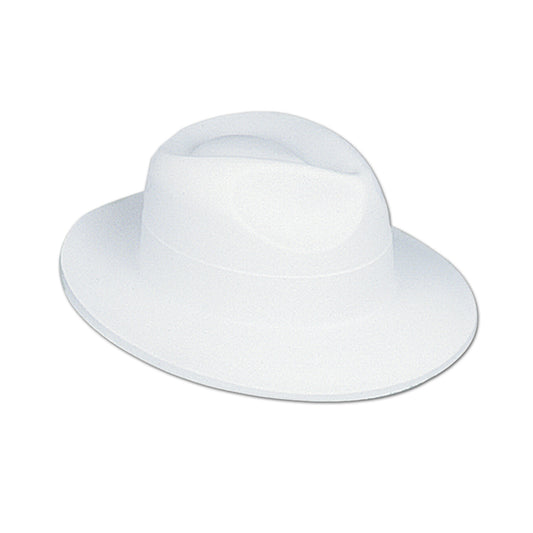 HAT - FEDORA WHITE VELOUR