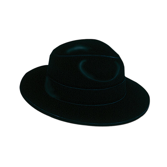 HAT - FEDORA BLACK VELOUR                      EAC