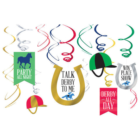 Derby Day Swirl Decoration Pack