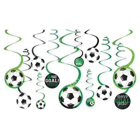 Soccer Swirl Decorations