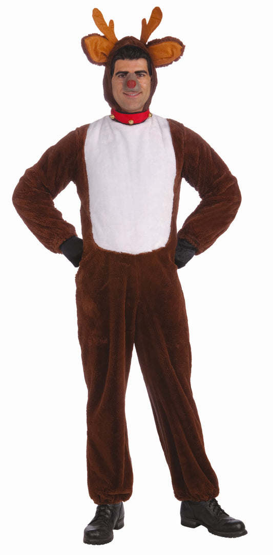 PLUSH REINDEER COSTUME - ADULT