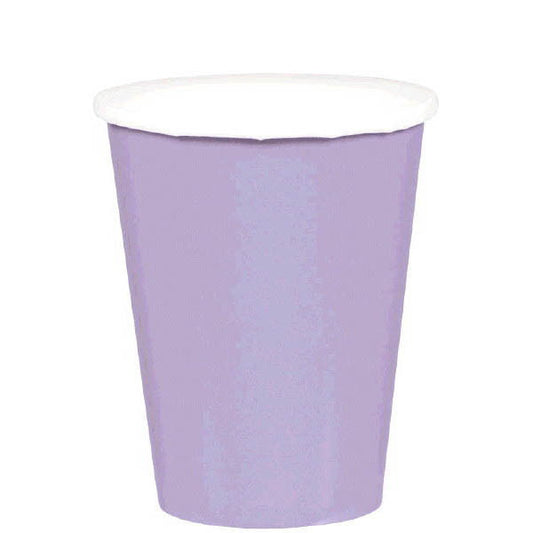 HOT / COLD PAPER CUPS - LAVENDER  9OZ   20 COUNT