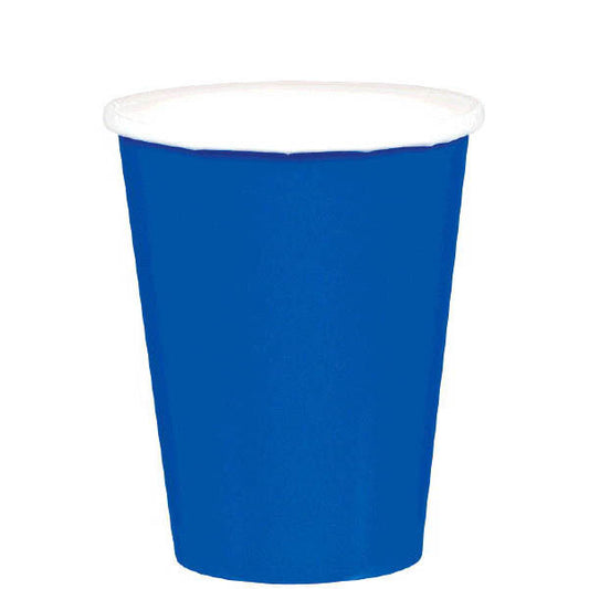 HOT / COLD PAPER CUPS -  ROYAL BLUE   9OZ   20 COUNT