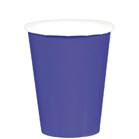 HOT / COLD PAPER CUPS - NEW PURPLE   9OZ   20 COUNT
