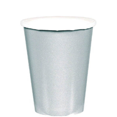 HOT / COLD PAPER CUPS - SILVER    9OZ   20 COUNT