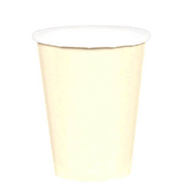 HOT / COLD PAPER CUPS - VANILLA CREME  9OZ   20 COUNT
