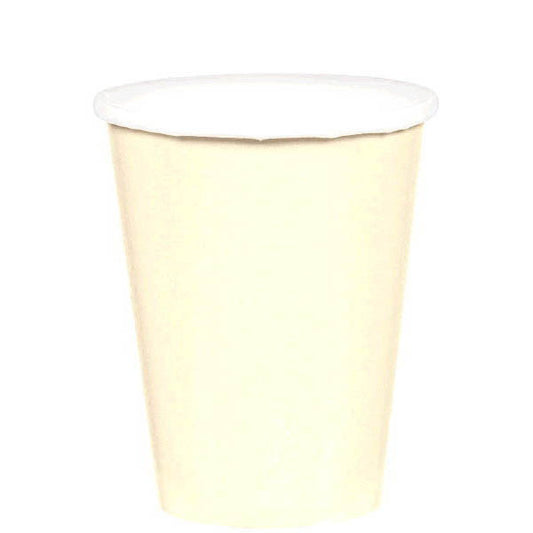 HOT / COLD PAPER CUPS - VANILLA CREME  9OZ   20 COUNT