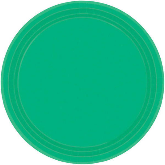 PAPER PLATE - FESTIVE GREEN   10.5"   20CNT