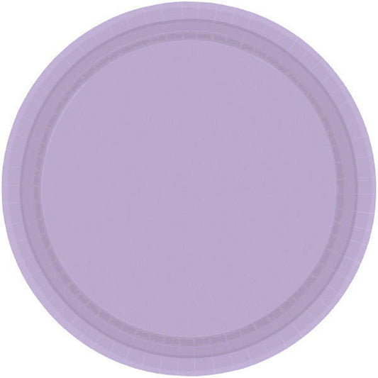PAPER PLATE - LAVENDER   8.5"  20CNT