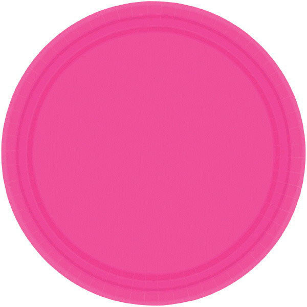 PAPER PLATE - HOT PINK  10.5"  20CNT