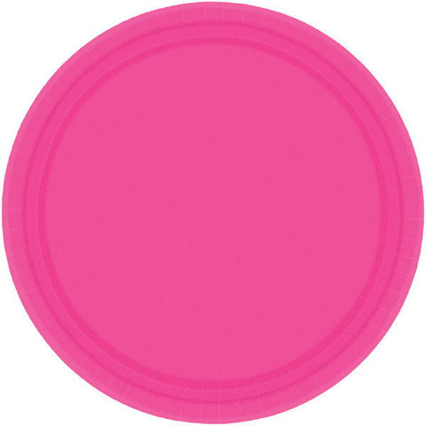 PAPER PLATE - HOT PINK  10.5"  20CNT