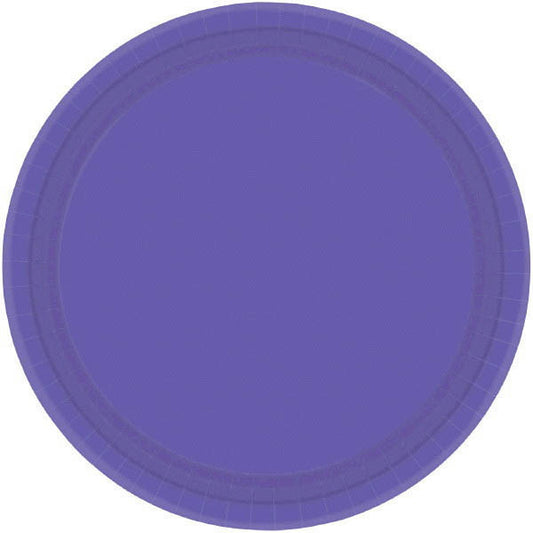 PAPER PLATE - NEW PURPLE   10.5"  20CNT