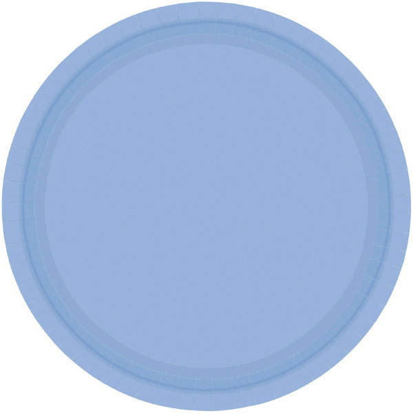 PAPER PLATE - PASTEL BLUE   10.5"   20CNT