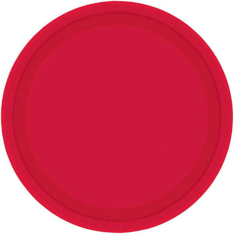 PAPER PLATE - 10.5"  APPLE RED   20CNT