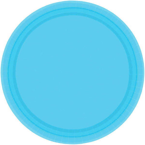 PAPER PLATE - CARIBBEAN BLUE  10.5"   20CNT