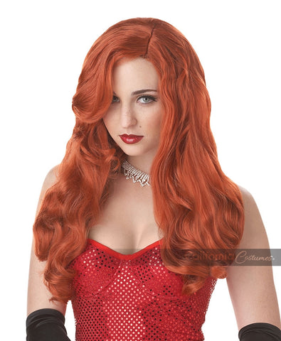 RED SILVER SCREEN SINSATION ADULT WIG