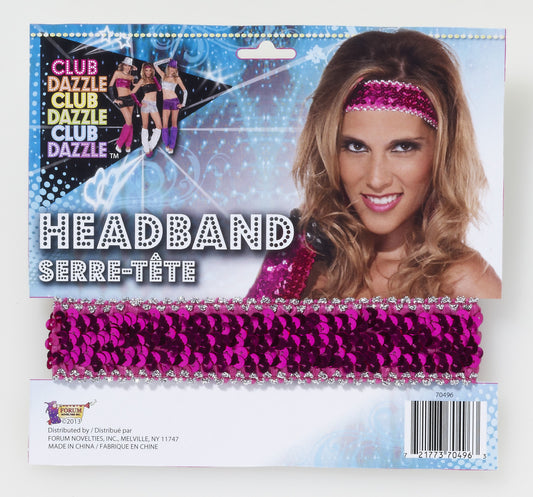 Sparkly Magenta Headband