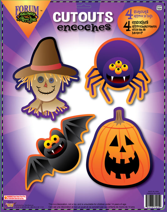 Halloween Cutouts - 4ct.